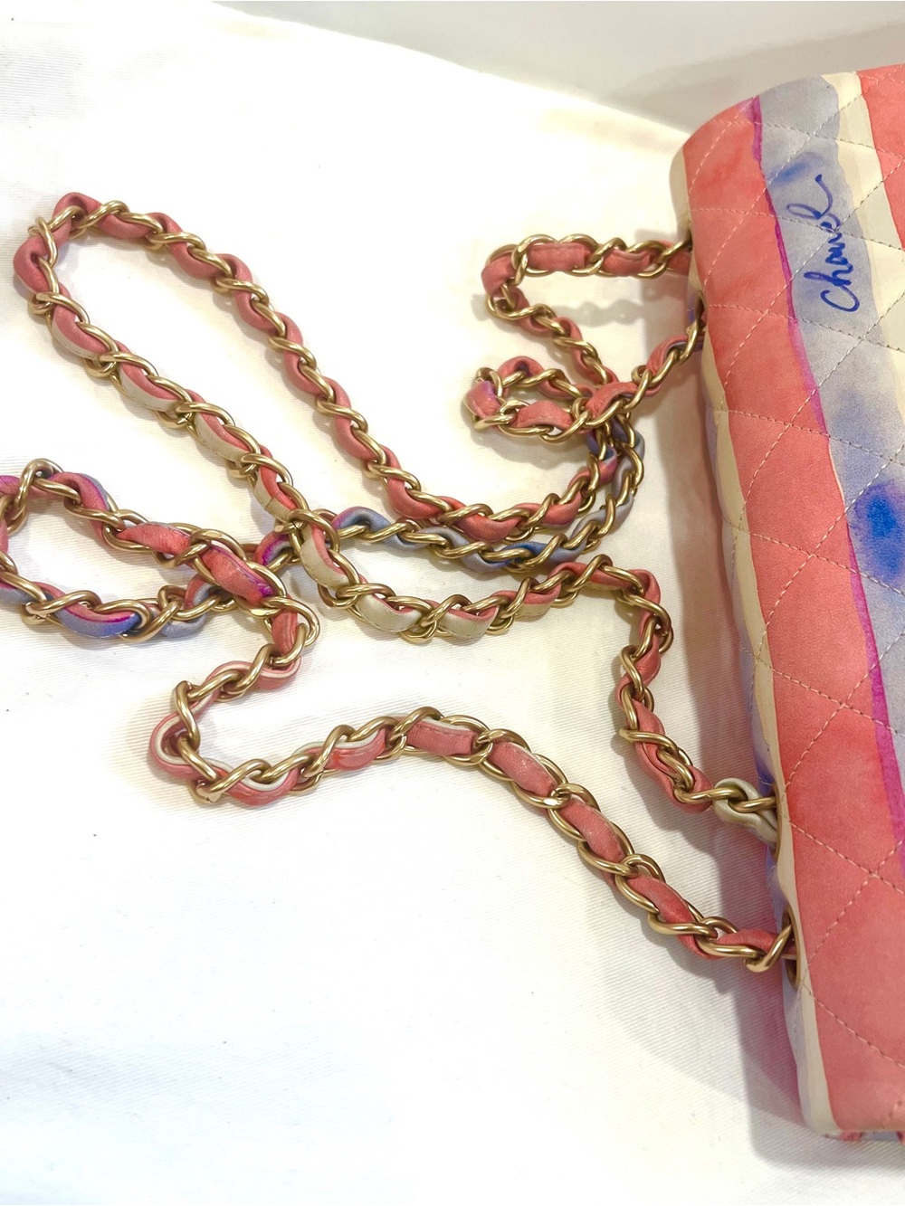 Collector‼️ Chanel Classic Jumbo Watercolor Single Flap Bag - Picture 15 of 15